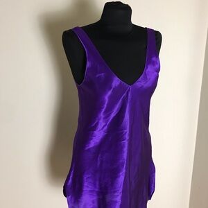 Fredricks of Hollywood vintage satin purple slip